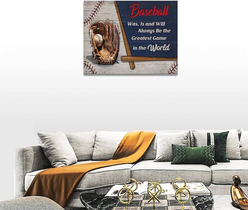 Tijuboni Baseball Wall Art - Rustic Canvas Print - Image 2