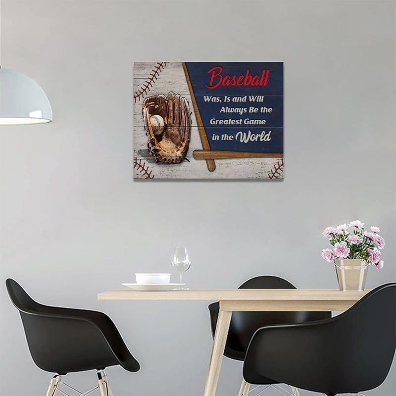Tijuboni Baseball Wall Art - Rustic Canvas Print - Image 3