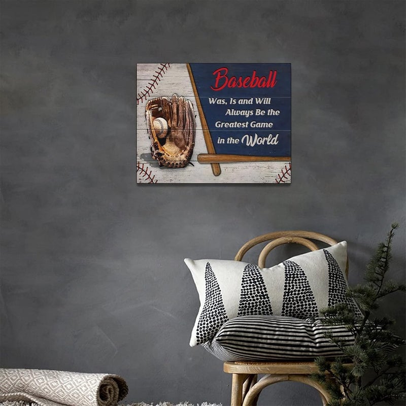 Tijuboni Baseball Wall Art - Rustic Canvas Print - Image 4