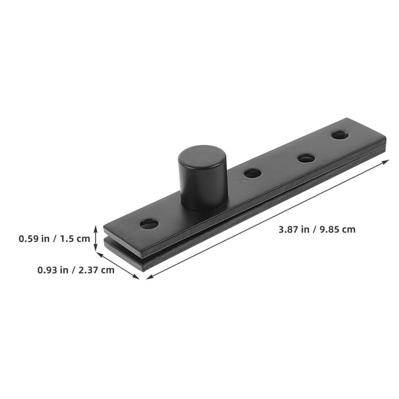Heavy Duty Offset Door Pivot Hinge 360 Degree Rotating Concealed Black For Cabinet Shed - Image 3