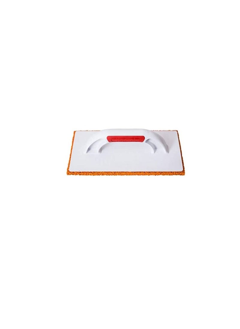 Beorol Orange Rubber Sponge Float Features an ABS Handle which Makes Cleaning Grout more Comfortable - PS