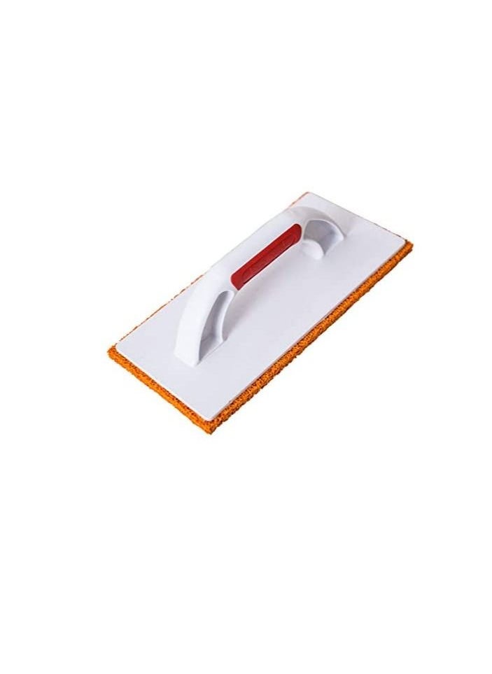 Beorol Orange Rubber Sponge Float Features an ABS Handle which Makes Cleaning Grout more Comfortable - PS