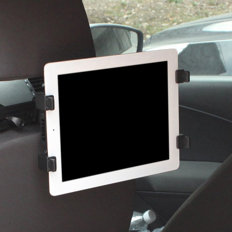 360 Rotating Car Headrest Tablet Holder Adjustable Mount For Backseat Travel Truck Use - Image 5
