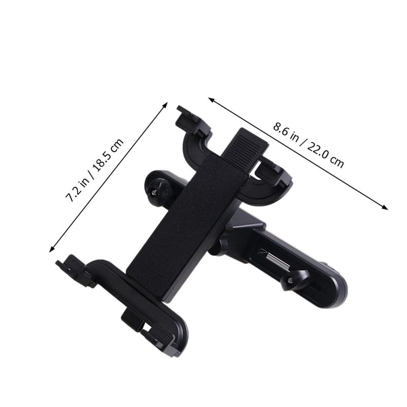 360 Rotating Car Headrest Tablet Holder Adjustable Mount For Backseat Travel Truck Use - Image 3
