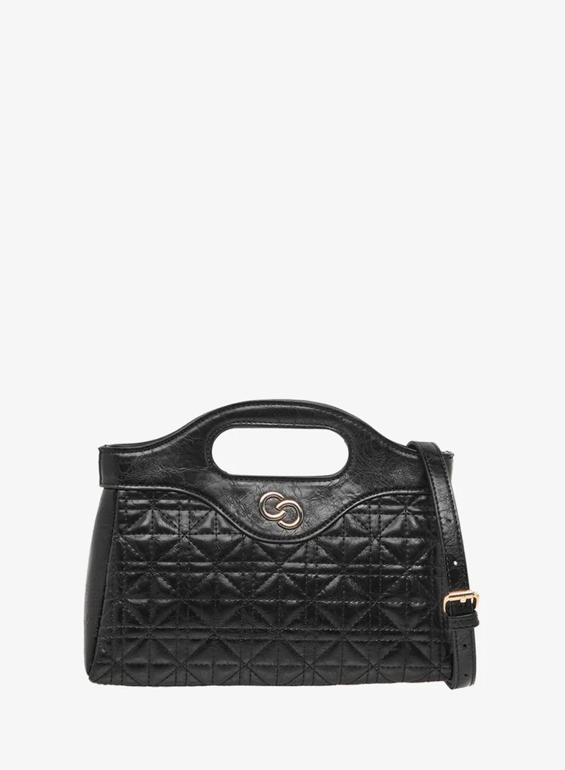 Quilted Tote Bag with Detachable Strap