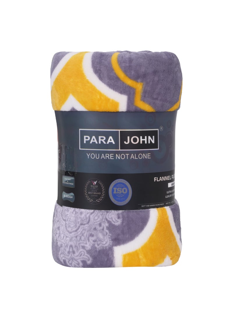 PARAJOHN Para John Double Flannel Fleece Blanket 200x230 cm Polyester Blanket - Image 4