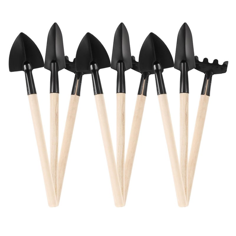 3 Piece Mini Garden Tool Set Hand Shovel Rake Digging Kit - Image 2
