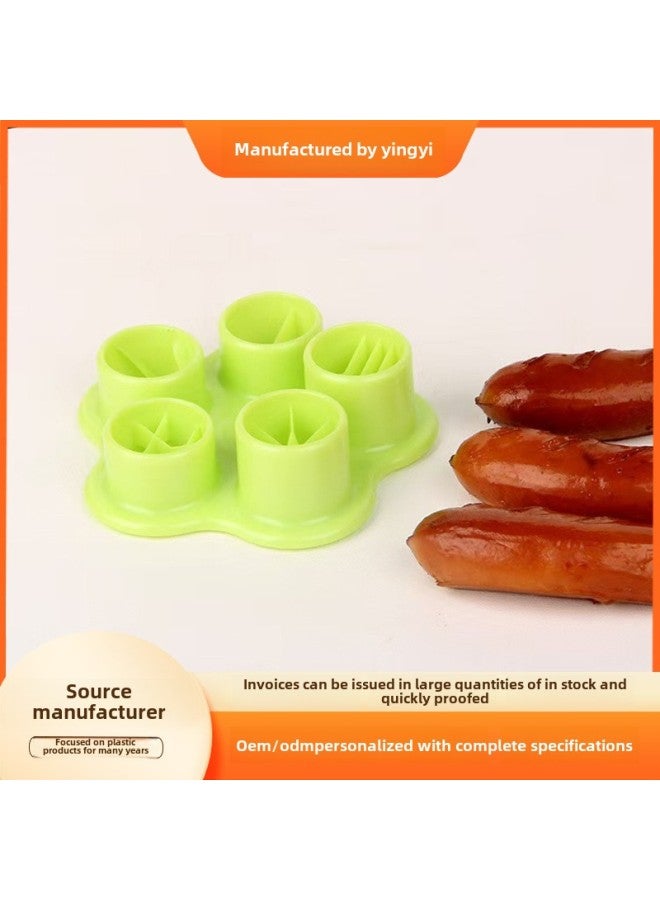 Special For Cute Flower Shape Sausage Mold Ham Sausage Flower Cutter Children DIY Bento Making Tools-Specifications:Sausage Cut Flower Mold/random Color-Color:Sausage Cut Flower Mold/random Color - Image 2