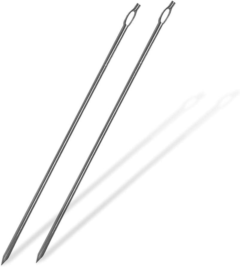SPITJACK Butchers Meat Trussing Needle. Cooking Needles for Lacing Roast Turkey, Chicken, Rotisserie Pig, Whole Hog, Lamb, and Pork Skin. SS, 7 inch. 2 Pack - Image 1