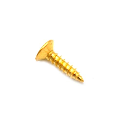SAPHUE 3MM Electric Guitar Bass Pickguard Screws Pick Guards Scratch Plate Mounting Screws for Fender Strat ST Tele TL Stratocaster Telecaster Gibson LP Les Paul SG Guitar Pack of 50 (Gold) - Image 3