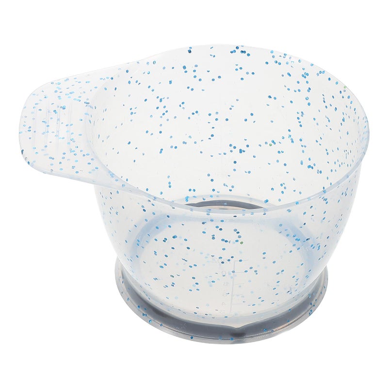Crystal Blue Hair Dye Mixing Bowl With Handle Professional Salon Coloring Tool - Image 2