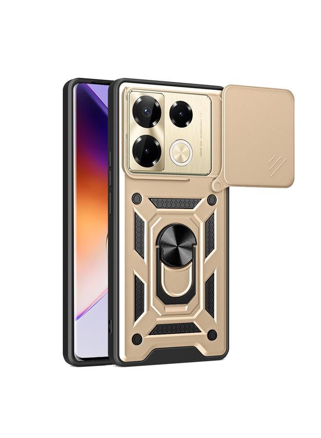زبون جراب لهاتف Infinix Note 40 Pro/40 Pro+ 5G بتصميم غطاء كاميرا منزلق مصنوع من مادة TPU+PC - Image 1