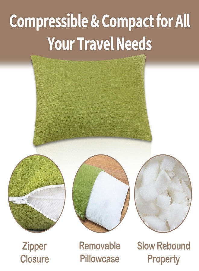 PEUJEW Camping Memory Foam Pillow Travel Pillow Compressible Medium Firm, Soft Comfortable and Breathable, Ideal Backpacking Hiking and Airplane - Image 5