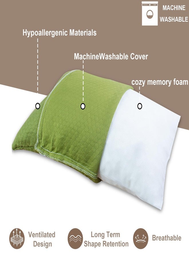 PEUJEW Camping Memory Foam Pillow Travel Pillow Compressible Medium Firm, Soft Comfortable and Breathable, Ideal Backpacking Hiking and Airplane - Image 3
