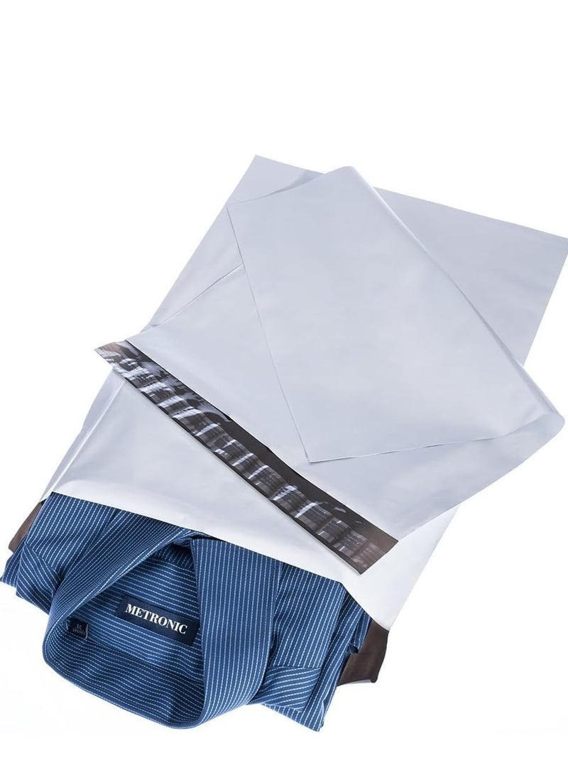 Plastic Envelope Bag, 100pcs White Self-Seal Adhesive Courier Storage Bags, Plastic Poly Envelope Mailer Postal, Strong Thick Shipping Mailing Bags (White) (28 * 42cm) - Image 2