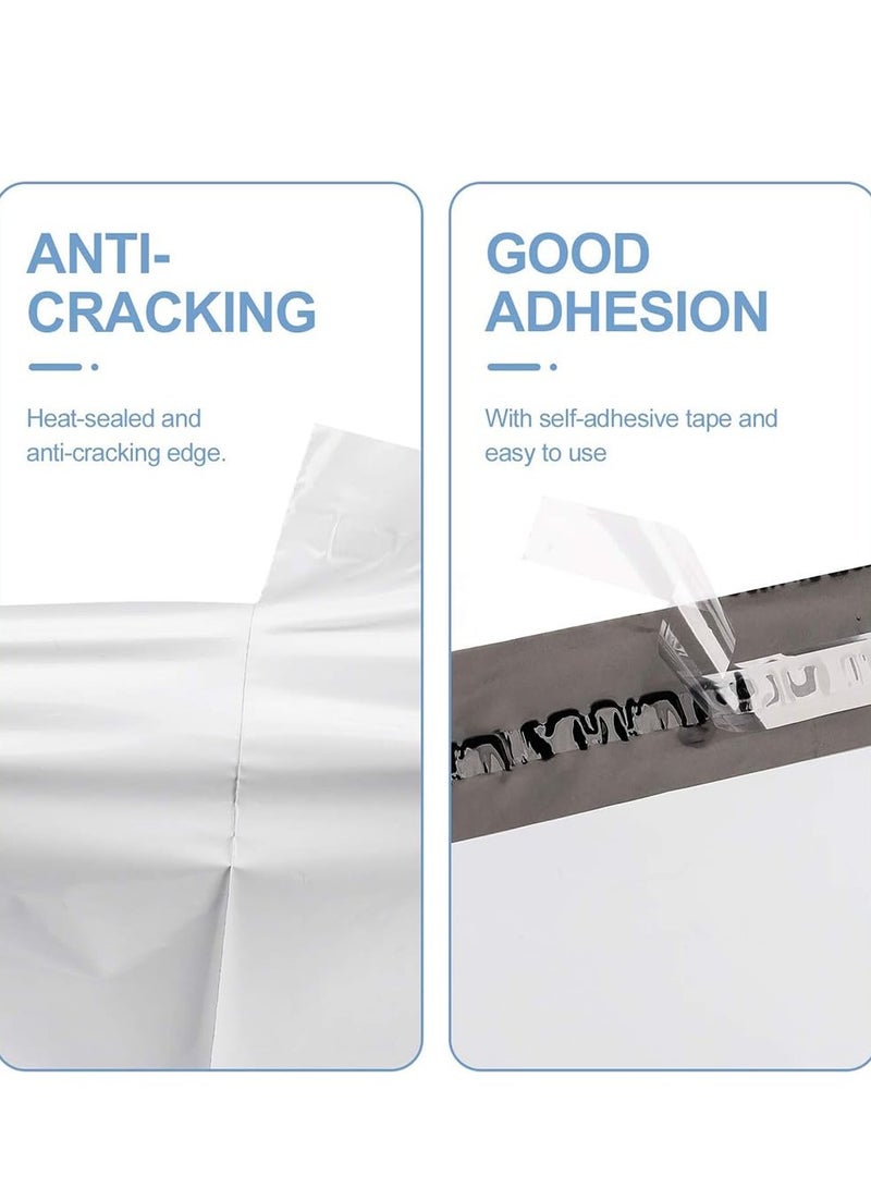 Plastic Envelope Bag, 100pcs White Self-Seal Adhesive Courier Storage Bags, Plastic Poly Envelope Mailer Postal, Strong Thick Shipping Mailing Bags (White) (28 * 42cm) - Image 4