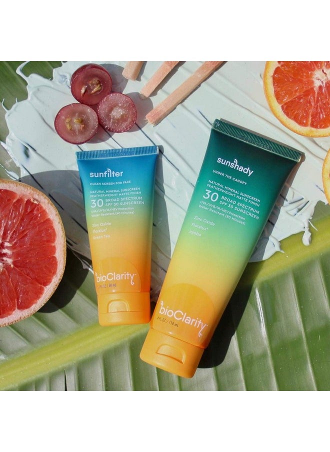 BioClarity - bioClarity SunFilter SPF 30 Mineral Sunscreen Face Lotion | Vegan & Reef Safe (Non-Nano 100% Mineral Zinc Oxide) | Water Resistant & Sweat-Proof - Image 1