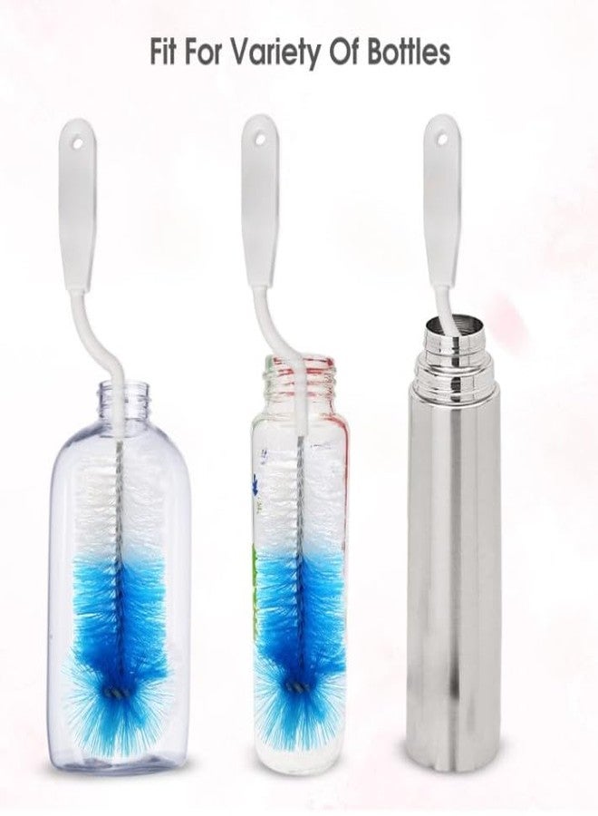 KALRA MAGIC® Bottle Cleaning Brush Set Long Handle & Narrow Neck Baby Bottle Brush with Soft Bristles Reusable Bottle Scrubber & Nipple Cleaner | Multi Purpose Cleaning Brush (Pack of 2 Yellow) - Image 4