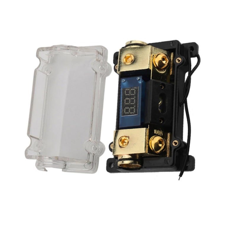 Car Audio Fuse Holder With Led Display Digital Voltage Durable Automotive Fuse Block 30A For Amplifier And Vehicle Use Easy To Install - Image 2