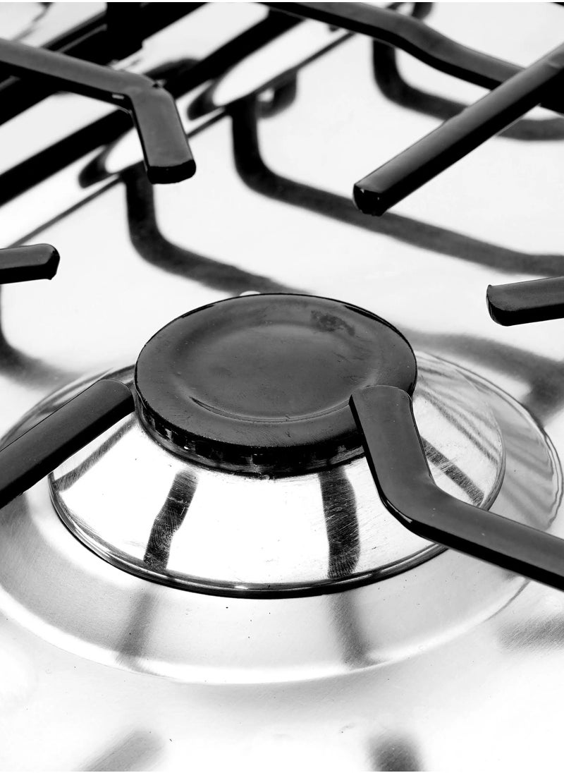 GLOBAL Freestanding Gas Cooker - 5 Burners - 60*80 Black Sides Stainless Steel Top GLO80-03  - Image 3