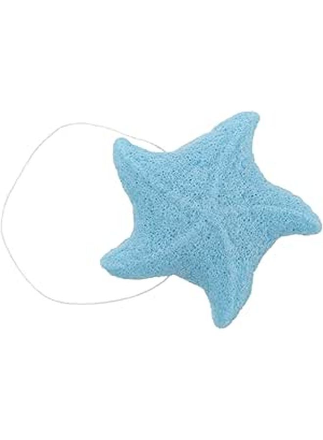 Blue Bath Sponge Exfoliating Scrubber For Soft Skin Gentle Shower Cleaning Accessory - Image 1