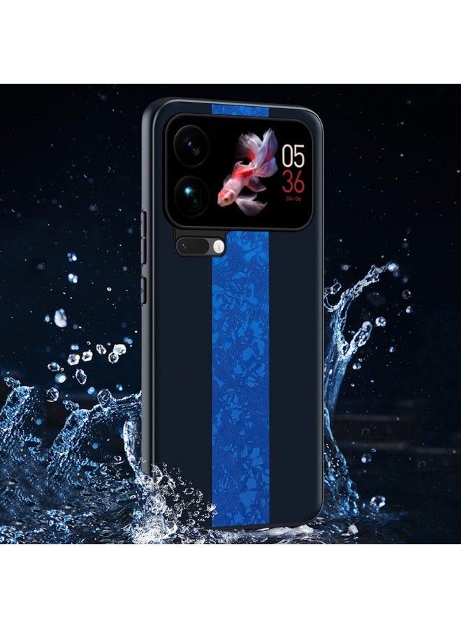 عام Minimalist Case For Xiaomi 17 Pro Max, Stylish Vegan Leather Thin Anti-Fall Cover Men And Women Soft Edge Shell - Image 3