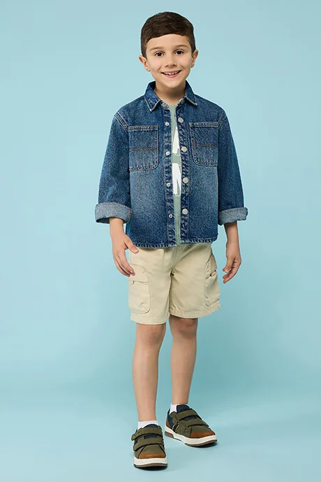 أر أند بي Solid Cargo Shorts