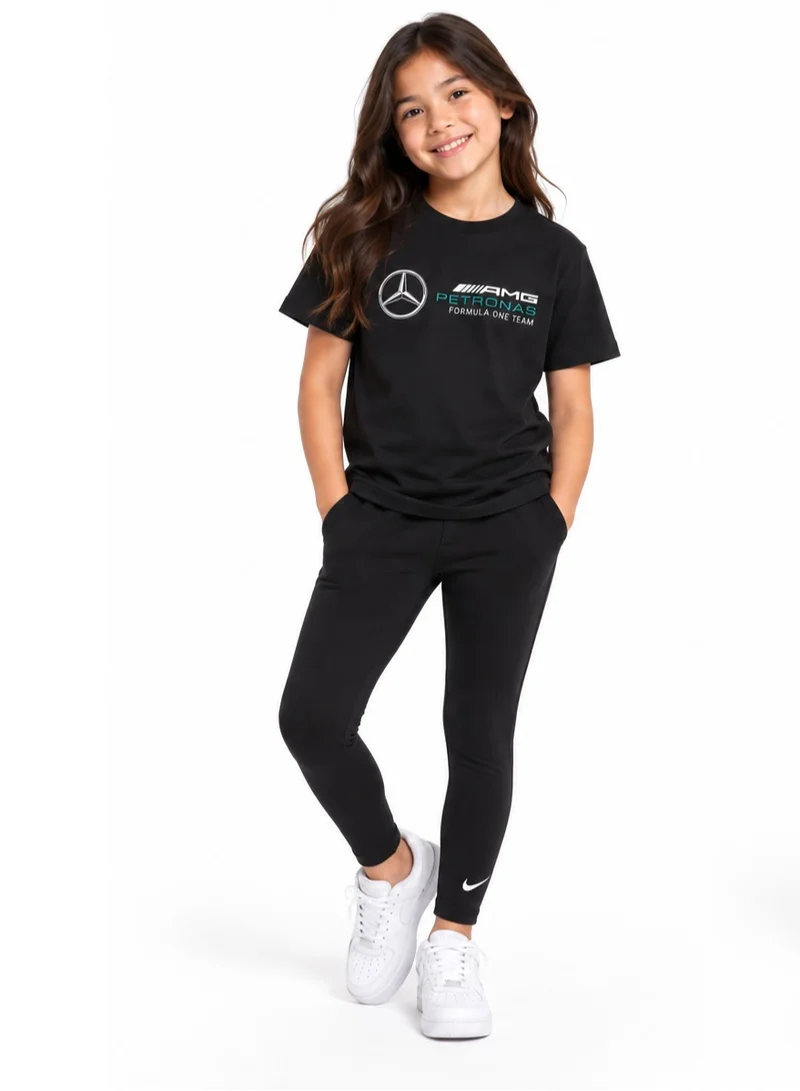 فريق AMG بتروناس للفورمولا 1 تيشيرت للأطفال بشعار مرسيدس-AMG F1 كبير