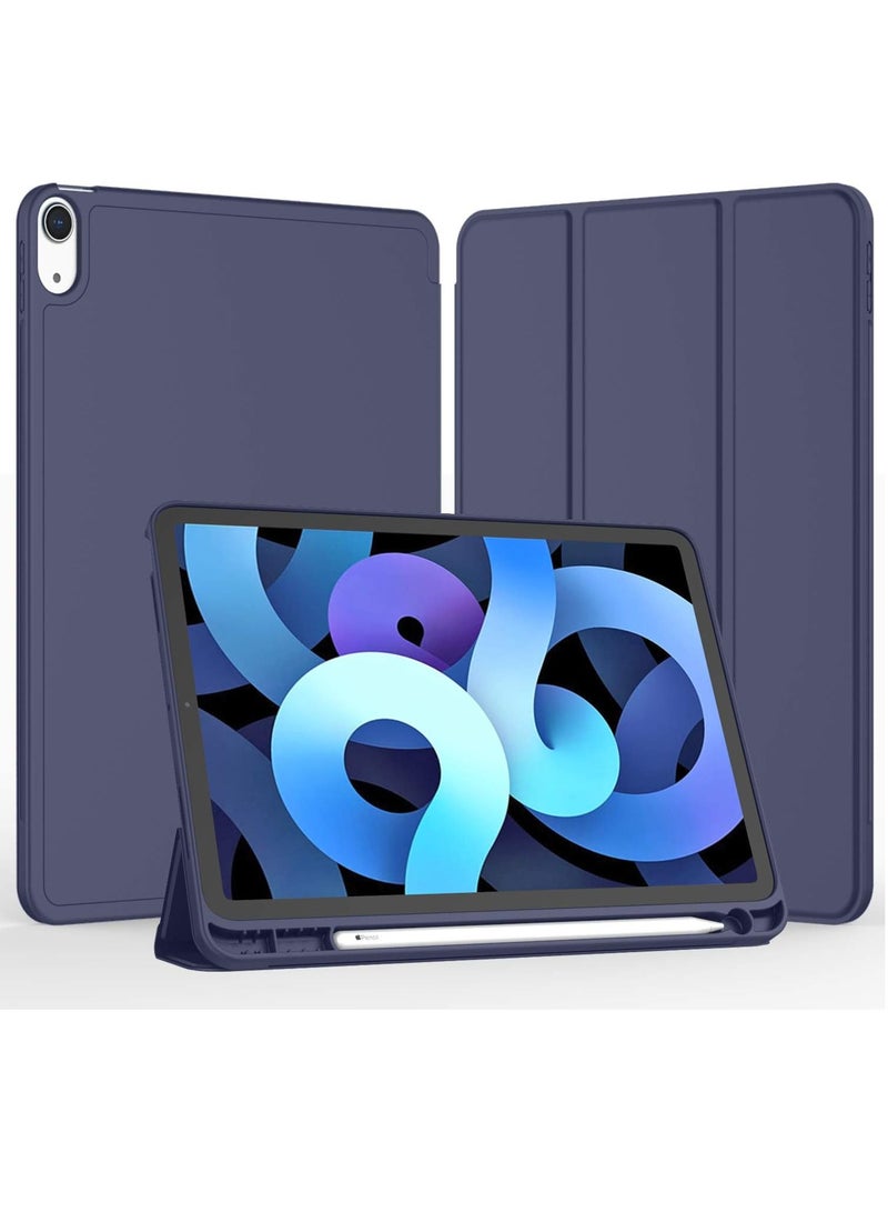 JOMILA iPad Air 11 Inch Case 2024 (6th Generation), iPad Air 5th Generation Case 2022/4th Generation Case 2020 10.9 Inch with Pencil Holder, Trifold Stand Smart Case (Dark Blue) - Image 2