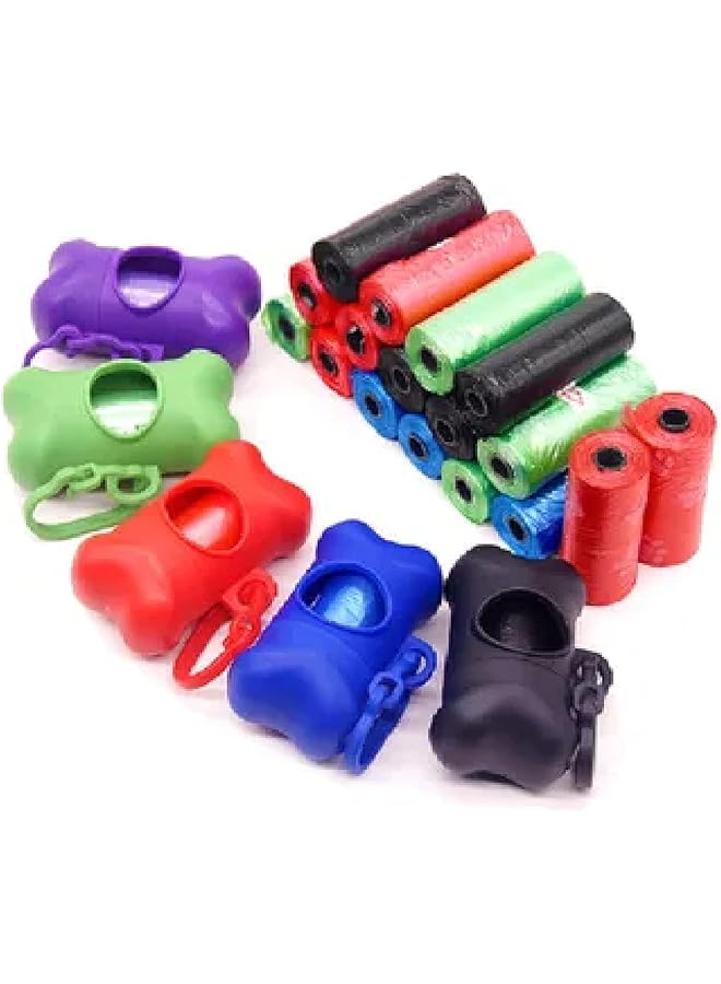 erorex 6 Piece Disposable Diaper Bag Rolls With One Dispenser Red - Image 2