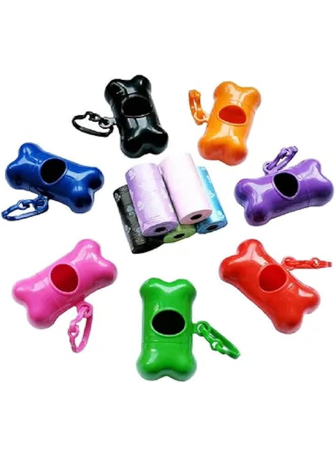 erorex 6 Piece Disposable Diaper Bag Rolls With One Dispenser Red - Image 1