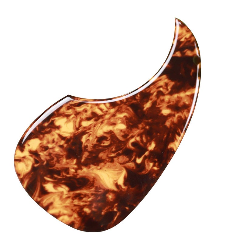 Vencetmat Acoustic Guitar Pick Guard for Most Martin - Clear Amber - Image 1