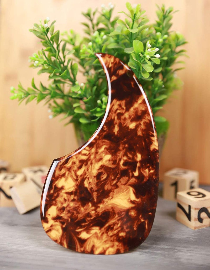 Vencetmat Acoustic Guitar Pick Guard for Most Martin - Clear Amber - Image 3