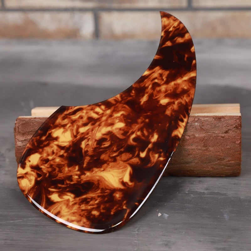 Vencetmat Acoustic Guitar Pick Guard for Most Martin - Clear Amber - Image 2
