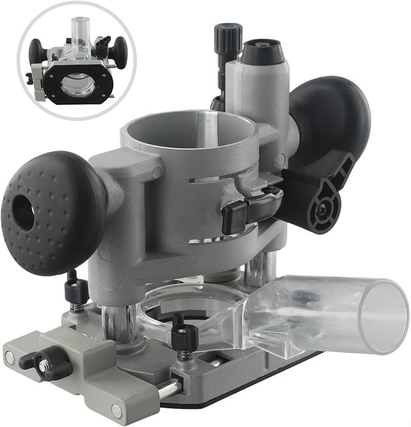 65mm Plunge Router Base for Woodworking with Adjustable Depth Smooth Slotting Carving - Image 5