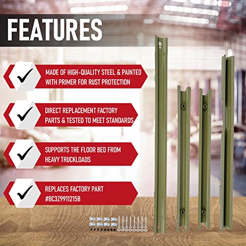 AA Ignition Replacement Short Bed Crossmember Kit with Mounting Hardware - Compatible with Ford F-250 and F-350 Super Duty Trucks - Replaces BC3Z9911215B, F81Z9911215BA, 926-988 - Bed Floor Support with Bolts - Image 2