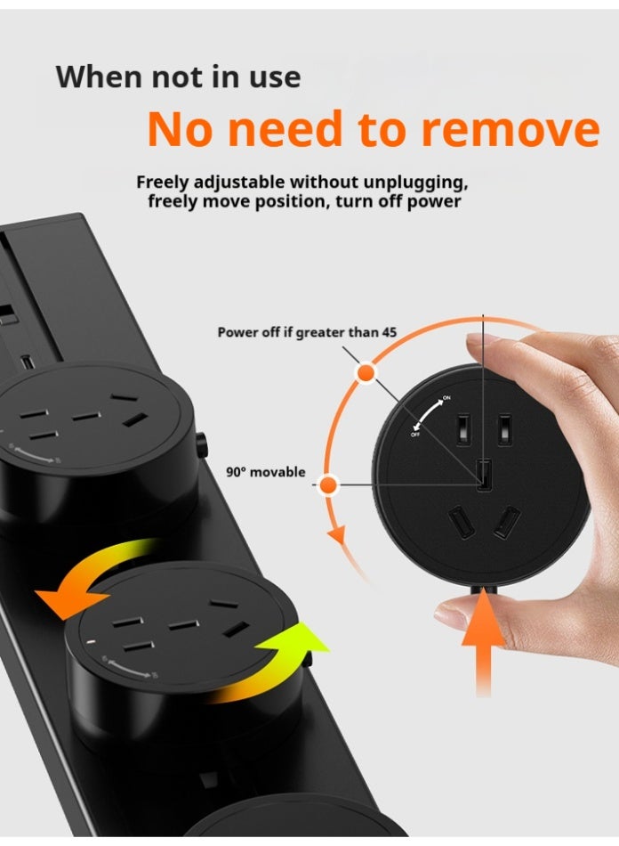 Replaceable Track Socket · Multi-function Adapter (PC) · Black - Image 5