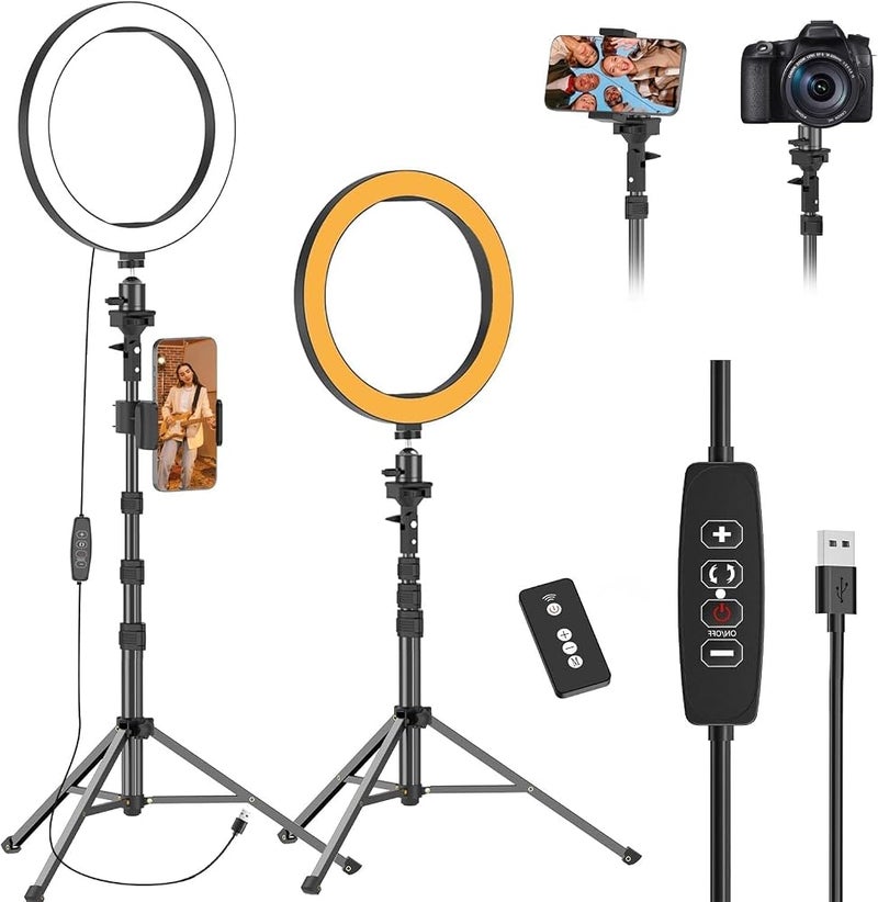 إيمارت أضواء حلقية من EMART بقطر 10 بوصات مع حامل ثلاث - Image 1