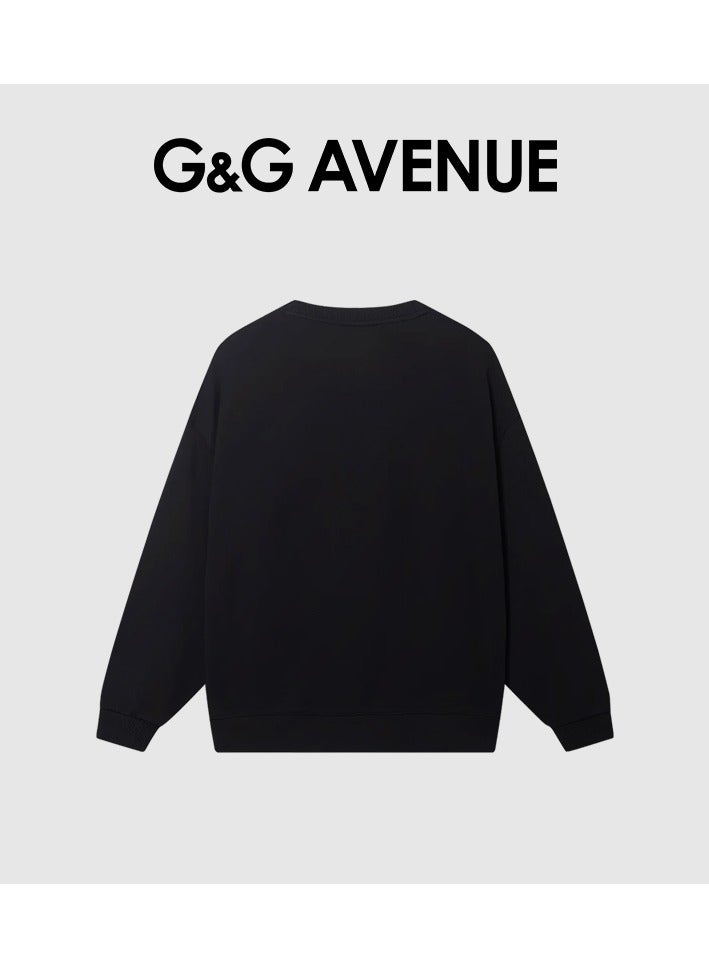 G&G AVENUE Spring and autumn Neutral sun protection clothing,Oversized  long sleeved sun protection, swimming and fishing shirt, quick drying, lightweight running, pure cotton sweatshirt, black  - Image 5
