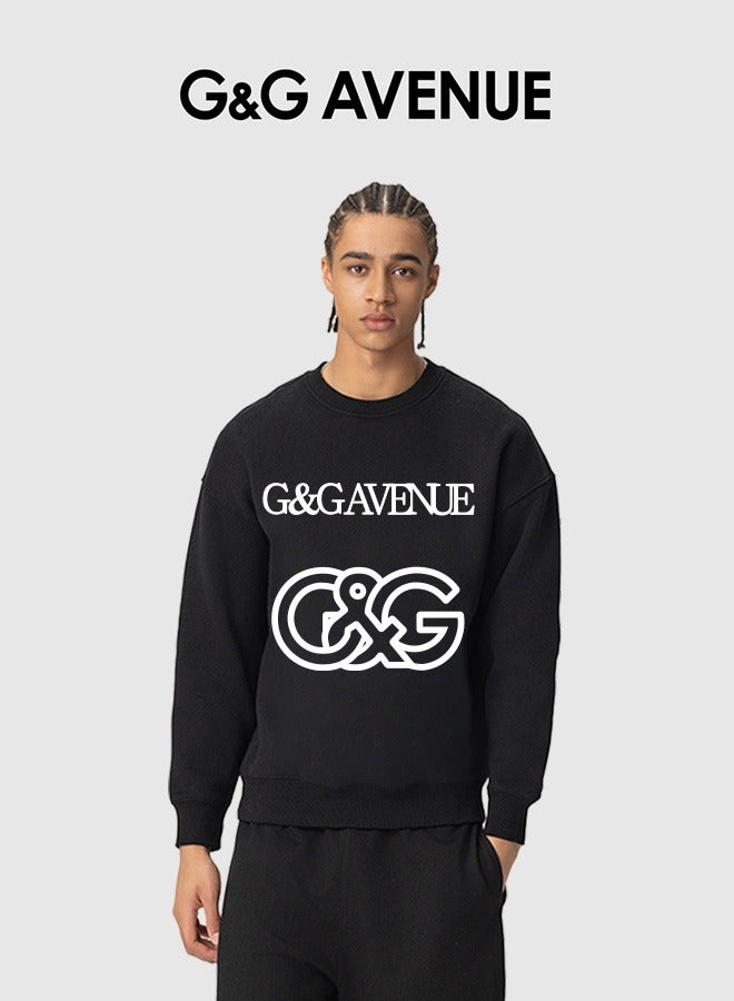 G&G AVENUE Spring and autumn Neutral sun protection clothing,Oversized  long sleeved sun protection, swimming and fishing shirt, quick drying, lightweight running, pure cotton sweatshirt, black  - Image 1