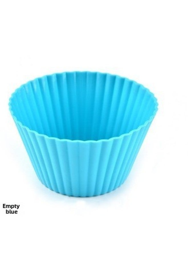 7cm Silicone Cake Pumpkin Mafen Cup Love Star Rectangular Rose Round Cake Cup Baking Mold-Specifications:Flower Type-Color:Lotus Root Powder - Image 5