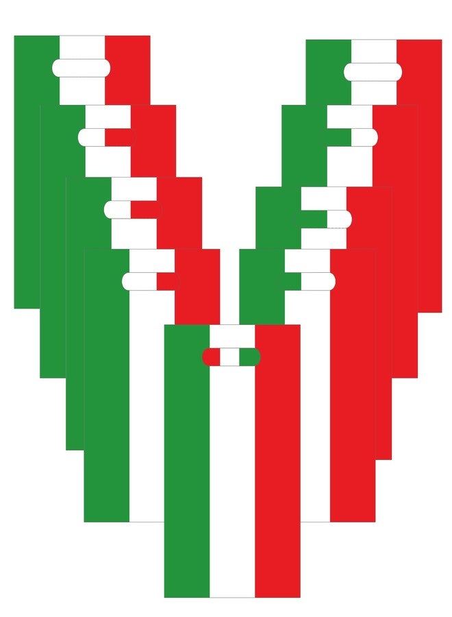 كوبا بلاي أكياس بلاستيكية من CupaPlay، ٥٠ قطعة، عليها علم إيطاليا، مثالية لحفلات الكرنفال وأعياد الميلاد، واليوم الوطني لإيطاليا، وحفلات استقبال المولود الجديد، وحفلات أعياد الميلاد. - Image 2