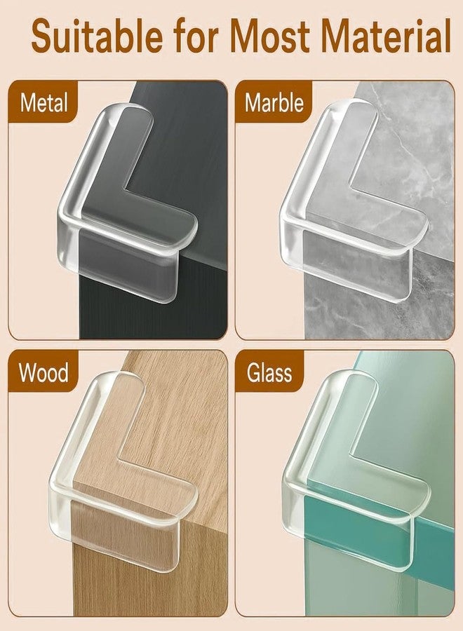 Kizlo Silicone Table Corner Protector for Baby | Baby Proofing Edge & Corner Guards | Transparent Table Corners Edge Protector | Baby Bed Protector Side Walls(Pack of 4) - Image 4