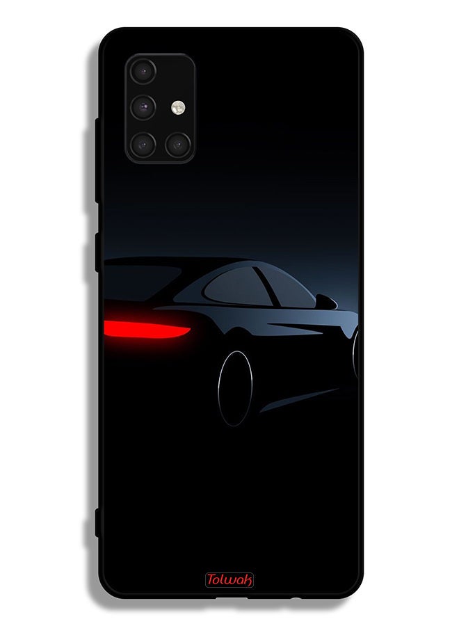 Tolwak Samsung Galaxy A71 4G Protective Case Cover Dark Car - Image 1