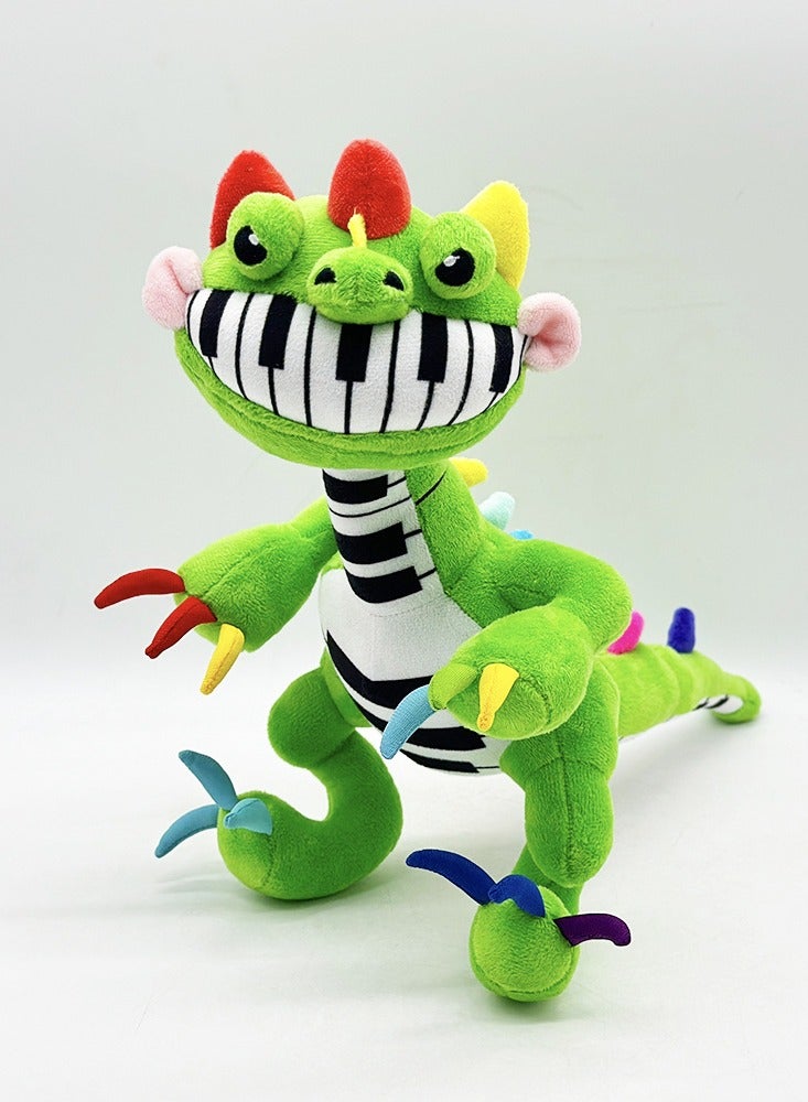 general New pianosaurus plush Bobby game piano dinosaur plush toy doll for family and friends gifts (33cm) - Image 1