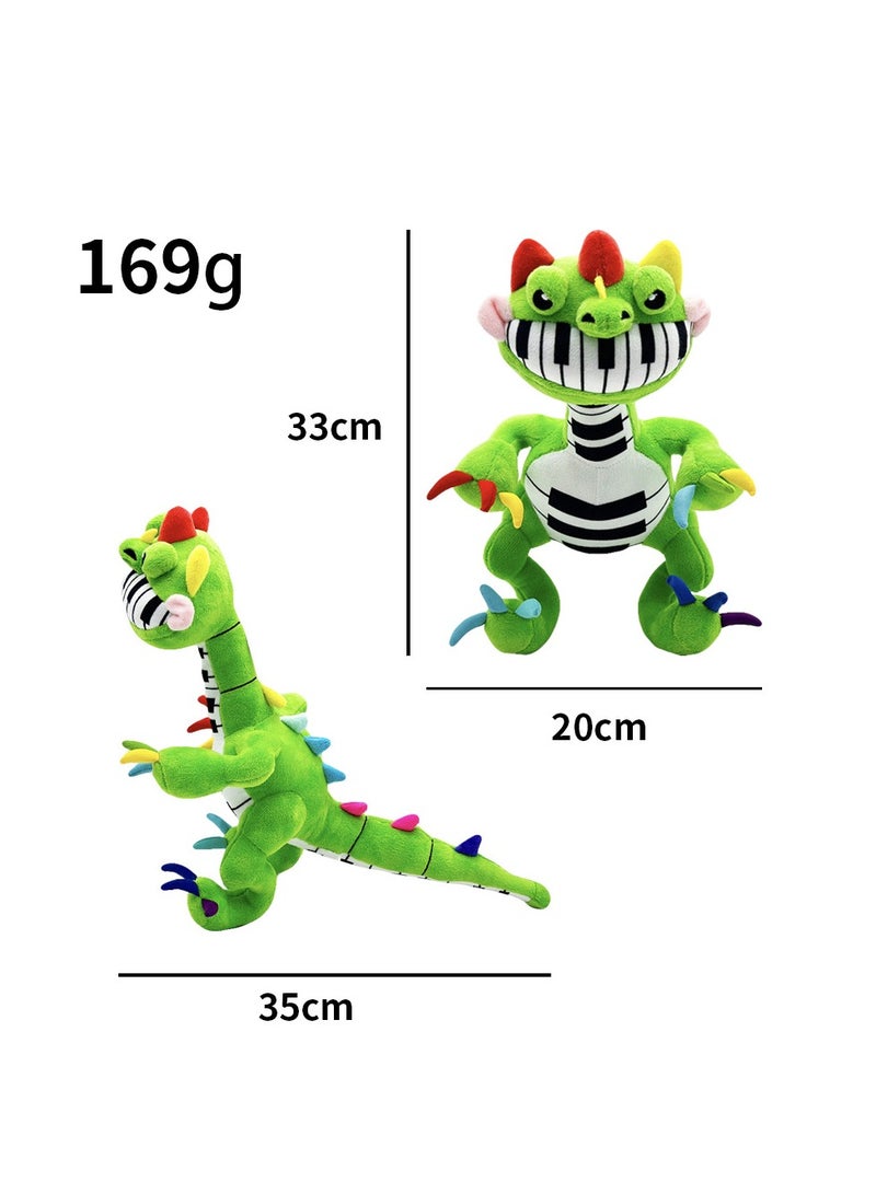 general New pianosaurus plush Bobby game piano dinosaur plush toy doll for family and friends gifts (33cm) - Image 3