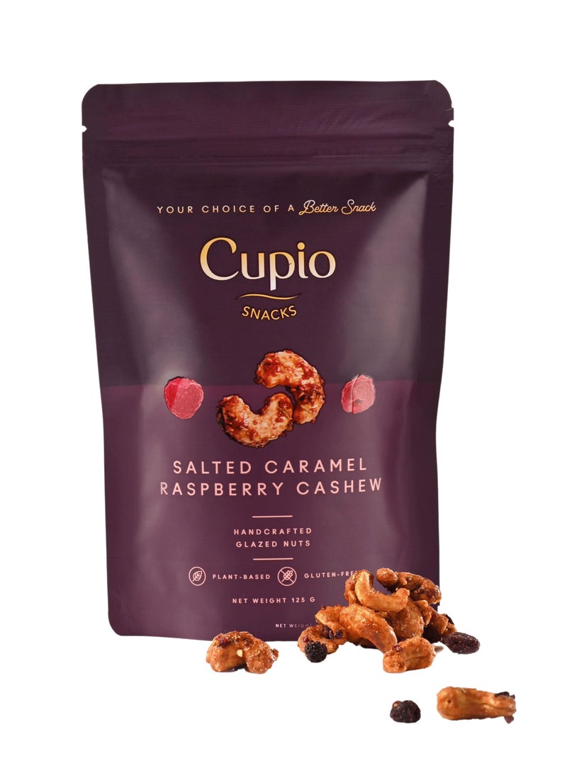 Cupio Salted Caramel Raspberry Cashew 125g  - Image 1