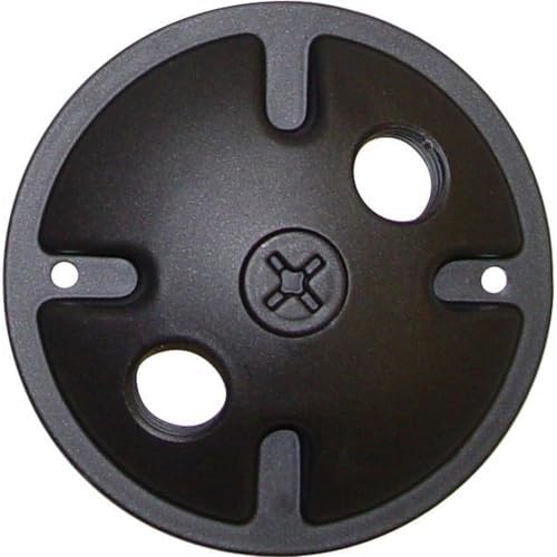 Nuvo Lighting SF76666 Two Light Die Cast Aluminum Durable Outdoor Landscape Lighting Security Flood Mounting Plate Dark Bronze - Image 5
