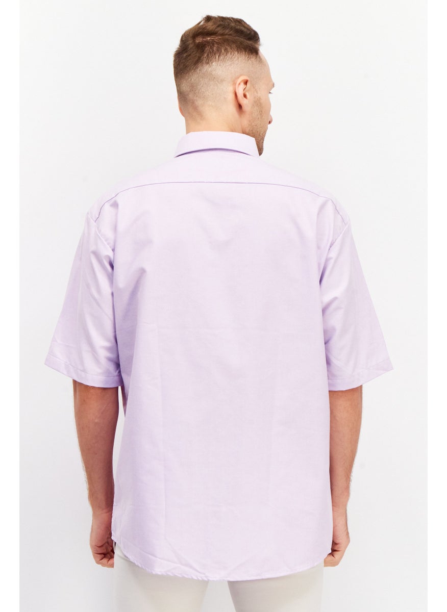 Men Regular Fit Solid Short Sleeves Casual Shirt, Lavender - pzsku/ZA270A4BB6BA20C6D872CZ/45/_/1737728162/1a6aeab9-fd68-4d56-bb96-34f5b8496f02