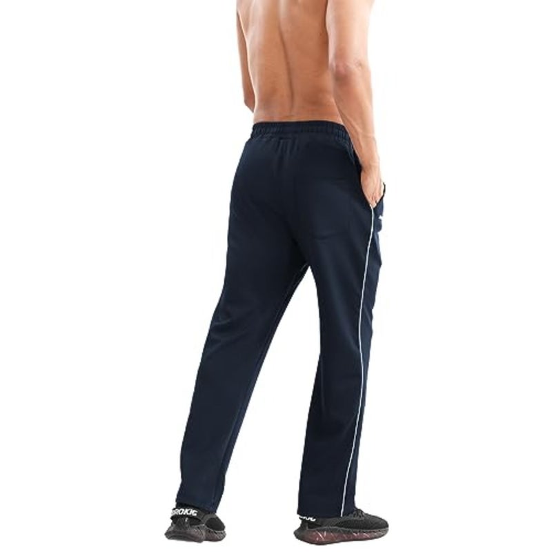 BROKIG Mens Open Bottom Jogger Pants, Straight Leg Casual Stretch Sweatpants Sport Loose Fit Sweat Pants With Zip Pocket - Image 5